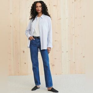 JENNI KAYNE Boyfriend Shirt - French Blue